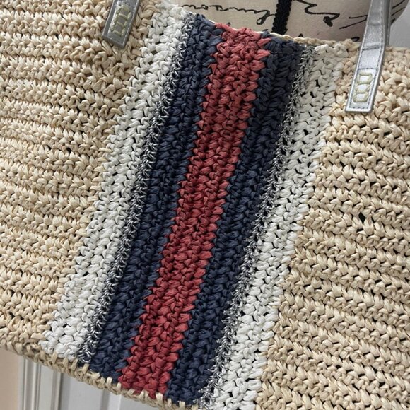 INC INTERNATIONAL CONCEPTS EXTRA LARGE STRAW TOTE BAG - Picture 9 of 13